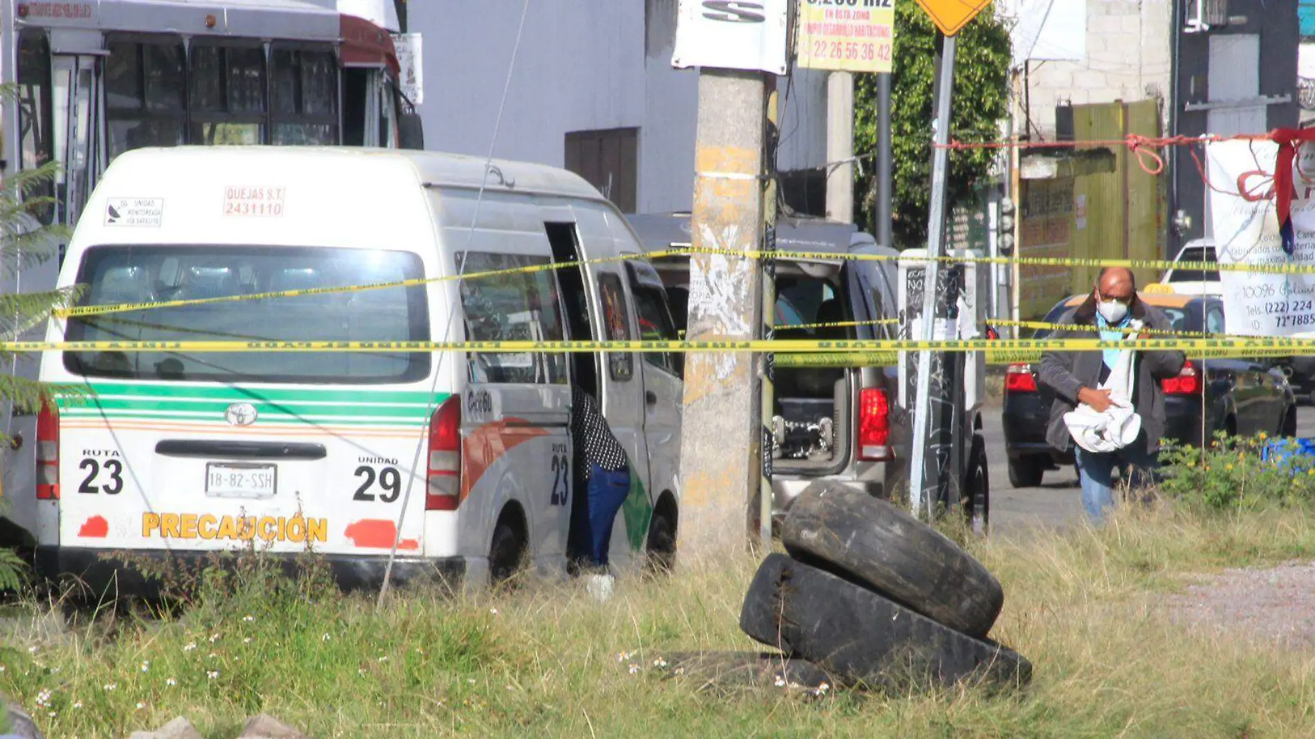 fallece mujer abordo de una unidad de transporte público